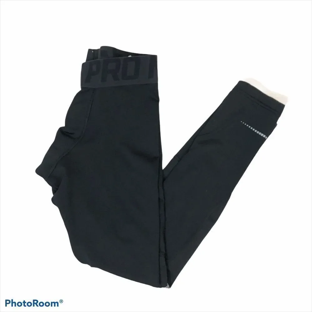 Boys Nike Pro Black Compression Pants Size XL‎